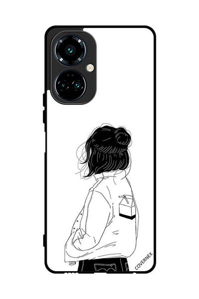 Covernex Protective Case Cover For Tecno Camon 19 Girl Think Very Deep