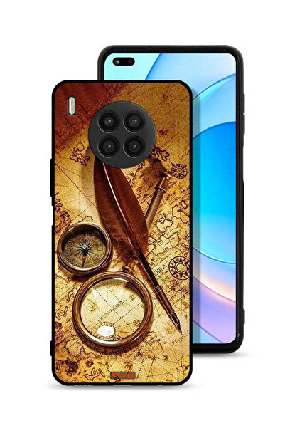 Tolwak غطاء حماية لهاتف Honor 50 Lite بتصميم بوصلة عتيقة