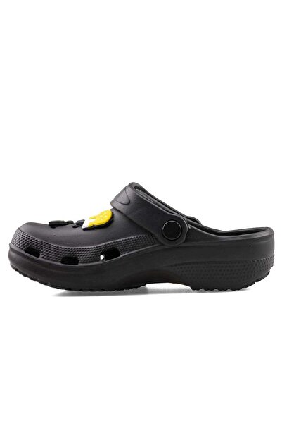 royalmoni Figured Daily Unisex Children's Slippers Black