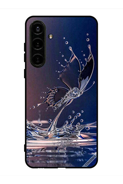 Covernex غطاء حماية لهاتف سامسونج جالاكسي S24 بنقشة قطرات الماء على شكل فراشة