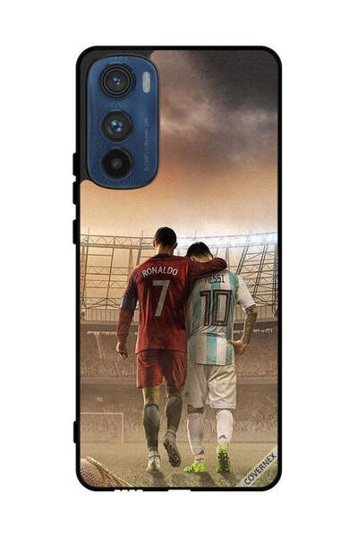 Covernex غطاء حماية لهاتف موتورولا إيدج 30 ميسي وكريستيانو رونالدو CR7
