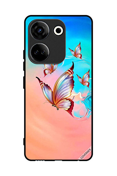 Covernex Protective Case Cover For Tecno Camon 20 Butterflies Flying Over Pai...