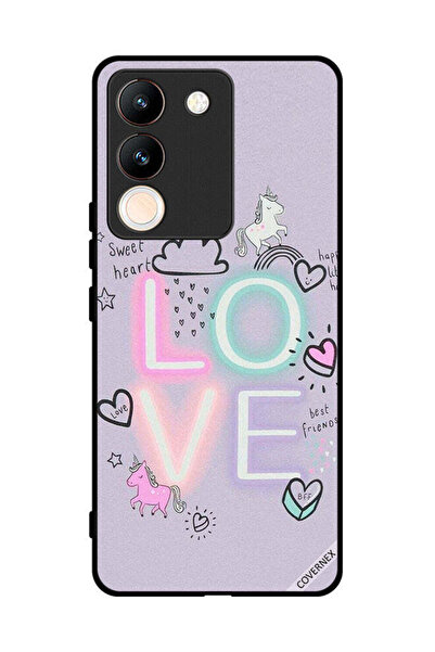 Covernex غطاء حماية لهاتف فيفو V29e سويت هارت لوف يونيكورن