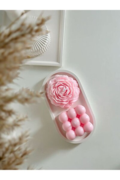 miswith 2li mum seti, dekor mum, şakayıkmodel mum, bubble model mum