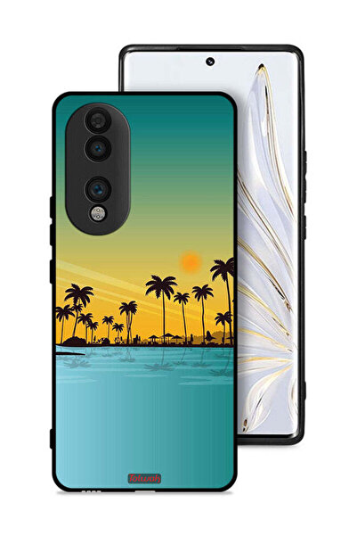 Tolwak غطاء حماية لهاتف Honor 70 بتصميم فن تجريدي