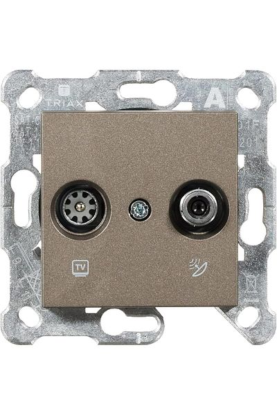 Mena Rise ŞirinShop Novella Anthracite Tv-Sat Mechanism + غطاء الزر 1108107