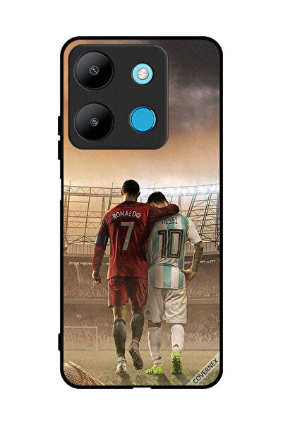 Covernex غطاء حماية لهاتف إنفينيكس سمارت 7 ميسي وكريستيانو رونالدو