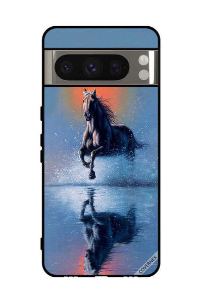Covernex Protective Case Cover For Google Pixel 8 Pro Horse Running In Water Art