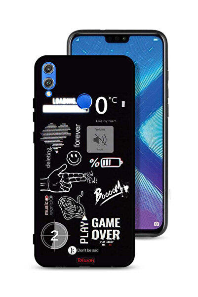 Tolwak Honor 8X Protective Case Cover Game Over Pew Pew