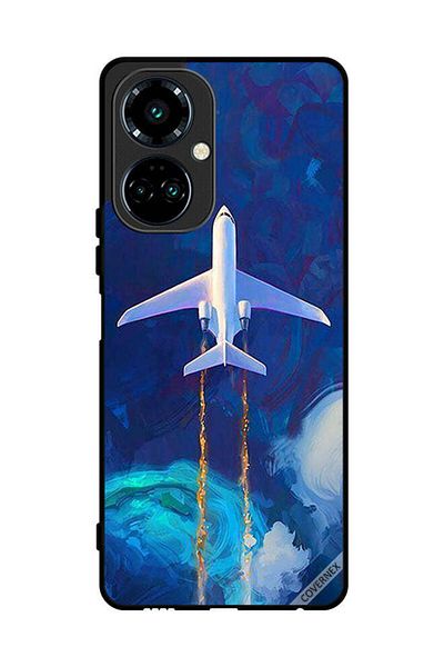 Covernex Protective Case Cover For Tecno Camon 19 Airplane Art