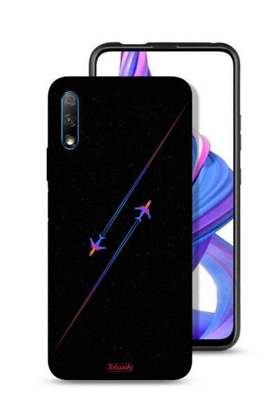 Tolwak غطاء حماية لهاتف Honor 9X (الصين) بتصميم فن الطائرات