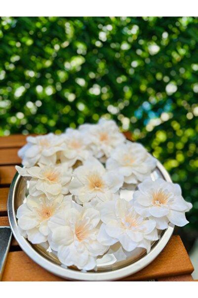 Likie Design Krem Şebboy Yapay Çiçek 10 Adet Süsleme