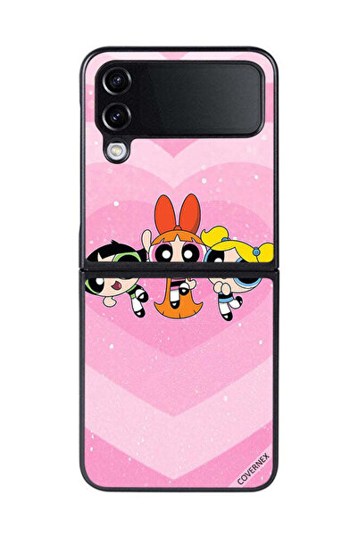 Covernex غطاء حماية لهاتف سامسونج جالاكسي زد فليب 4 - رسوم متحركة للفتيات الق...