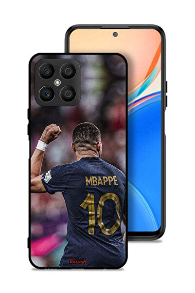 Tolwak غطاء حماية لهاتف Honor X8 4G بتصميم Mbappe 10