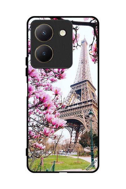 Covernex غطاء حماية لهاتف فيفو Y27s - زهور وبرج إيفل