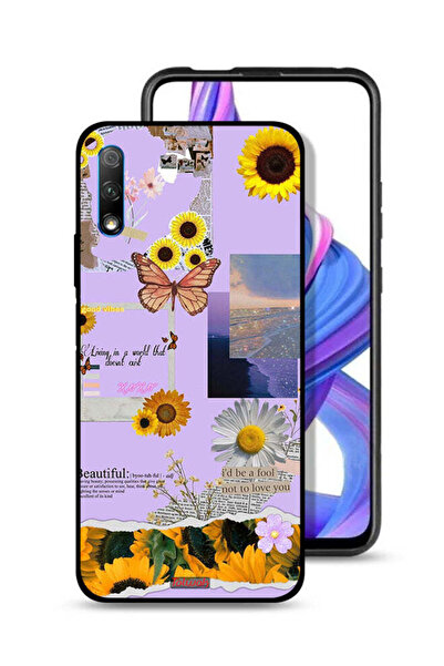 Tolwak غطاء حماية لهاتف Honor 9X (الصين) بملصقات عباد الشمس الجميلة