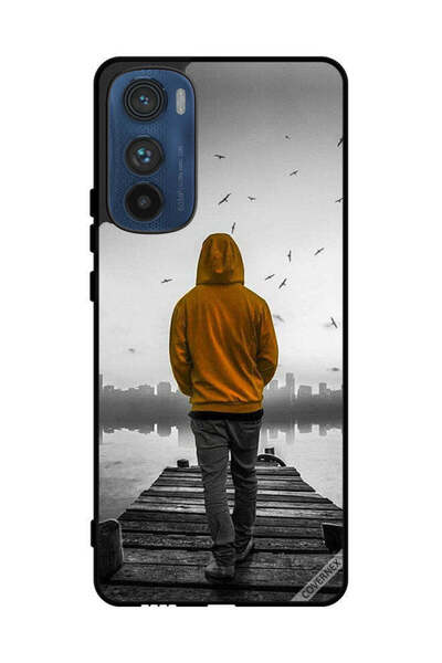 Covernex غطاء حماية لهاتف موتورولا إيدج 30 - فتى حزين يمشي
