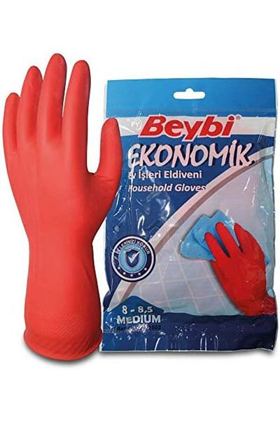 Mena Rise Şirinshop Beybi Economic Cleaning Gloves Double - 8-8.5 1108107