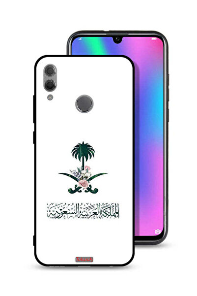 Tolwak غطاء حماية لهاتف Honor 10 Lite بشعار المملكة العربية السعودية وعلامة ا...