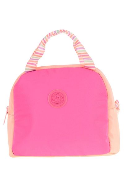 KAUKKO Pink Salmon Two-Color Lunch Box for Girls (Thermal Insulated) (K9064)