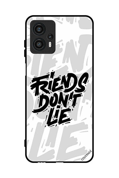 Covernex غطاء حماية لهاتف موتورولا موتو جي 13 - الخط العربي - الأصدقاء لا يكذبون