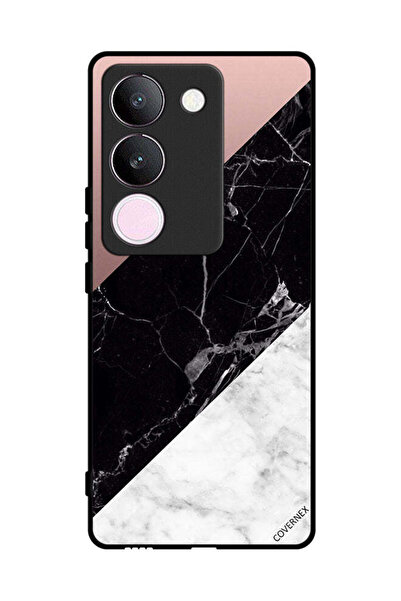 Covernex غطاء حماية لهاتف فيفو S17 بنمط مزيج من الرخام واللون العادي