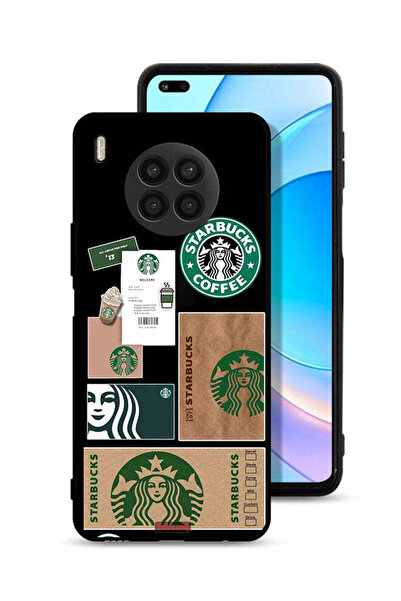 Tolwak غطاء حماية لهاتف هواوي نوفا 8i، ملصق ستاربكس