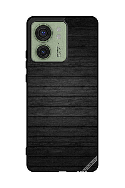 Covernex غطاء حماية لهاتف موتورولا إيدج 40 بنمط خشبي داكن