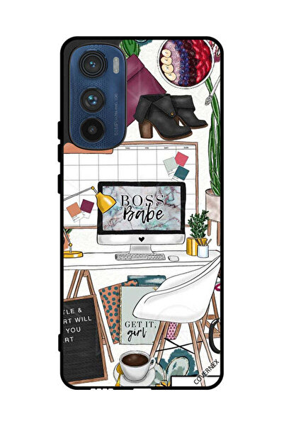Covernex غطاء حماية لهاتف موتورولا إيدج 30 - مشبك فني من Boss Babe