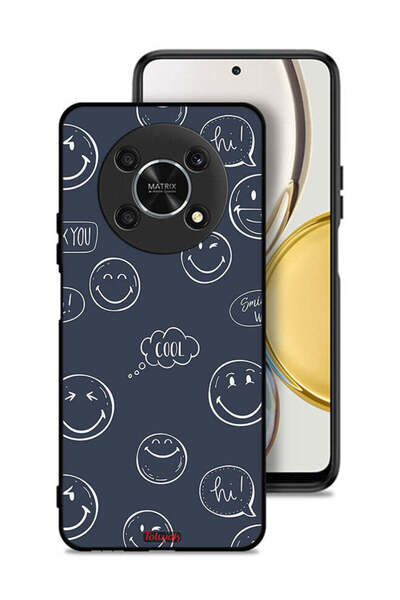 Tolwak Honor X9 5G Protective Case Cover Cool Faces Tags