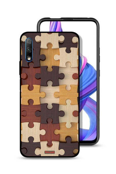 Tolwak غطاء حماية لهاتف Honor 9X (الصين) بنمط خشبي