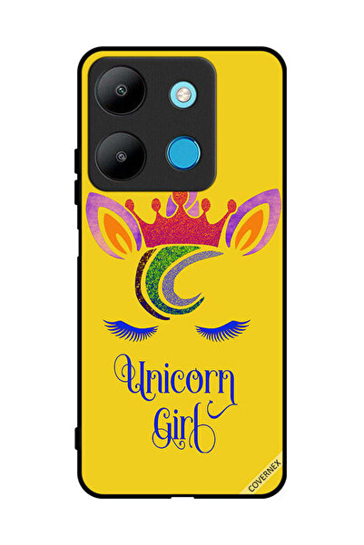 Covernex غطاء حماية لهاتف إنفينيكس سمارت 7 - رسم فتاة يونيكورن