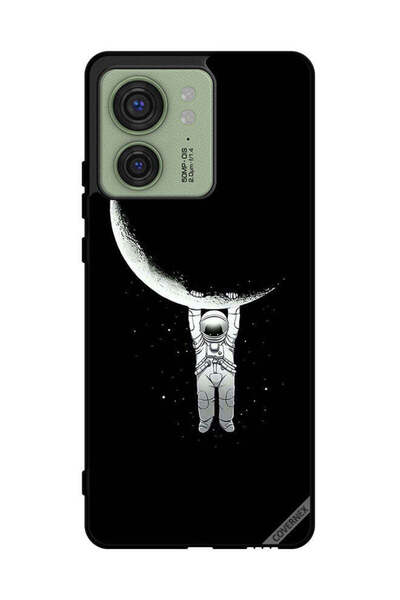 Covernex غطاء حماية لهاتف موتورولا إيدج 40 مطبوع عليه صورة رائد فضاء معلق على...