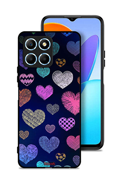 Tolwak غطاء حماية لهاتف Honor X8 5G بنقشة قلوب حجرية