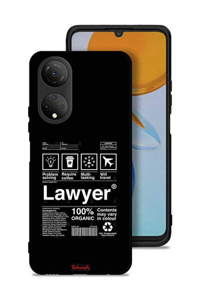 Tolwak غطاء حماية لهاتف Honor X7 بملصق محامٍ