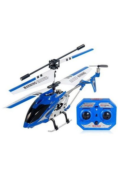 Gyro Remote-Controlled Helicopter GYRO, 3.5 Channel, 10 m, Gyroscope, Shock Resistance, Blue