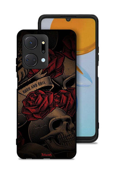 Tolwak غطاء حماية لهاتف Honor X7a من روك آند رول