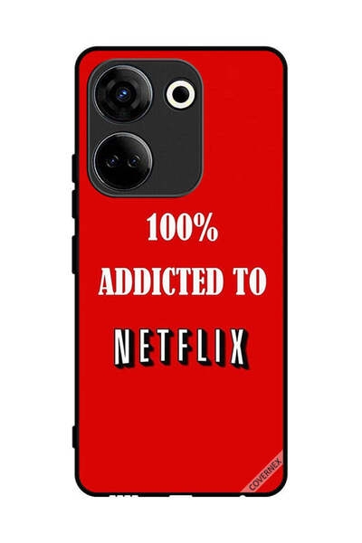 Covernex Protective Case Cover For Tecno Camon 20 100% Addicted To Netflix