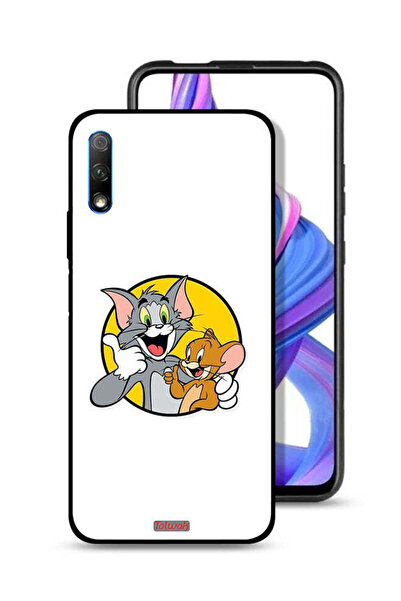Tolwak غطاء حماية لهاتف Honor 9X (الصين) بتصميم توم وجيري