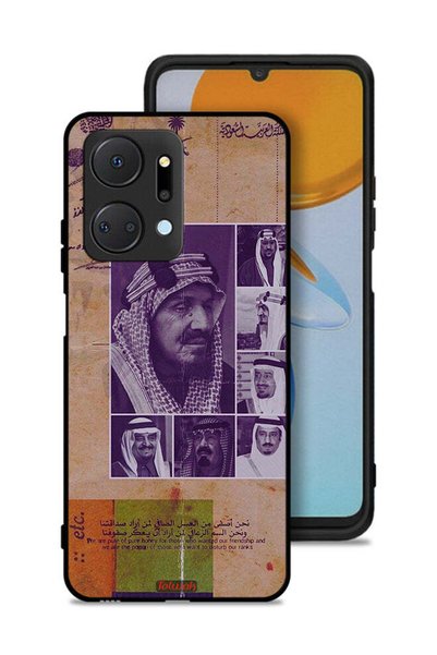 Tolwak غطاء حماية لهاتف Honor X7a - صور قديمة لملوك السعودية