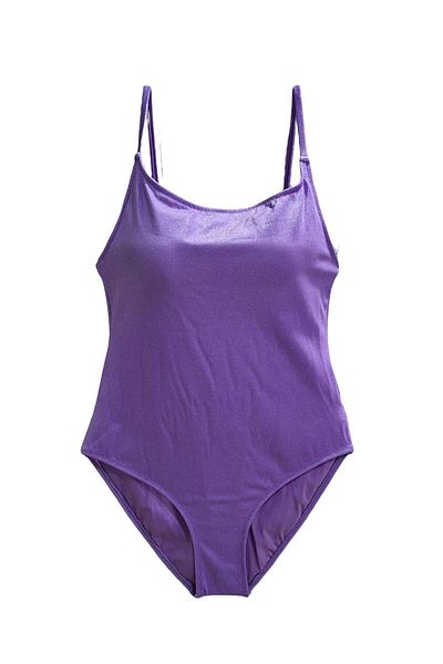 TooHot Women's Purple Thin Strap Gathering Swimsuit