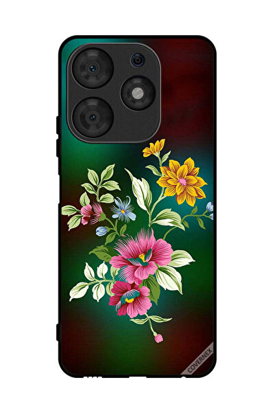 Covernex غطاء حماية لهاتف تكنو سبارك 10 برو اتش دي فلاورز