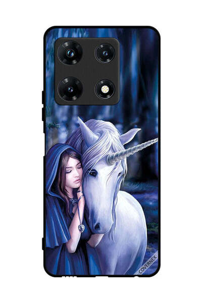 Covernex غطاء حماية لجهاز Infinix Note 30 Pro فتاة تحب وحيد القرن