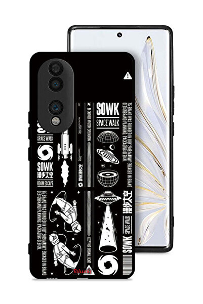 Tolwak غطاء حماية لهاتف Honor 70، ملصق Sowk Space Walk