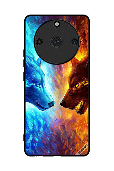 Covernex غطاء حماية لهاتف Realme 11 Pro Plus بتصميم ذئب الماء والنار