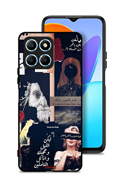 Tolwak غطاء حماية لهاتف Honor X6 بعبارات عربية ووجوه مقطوعة