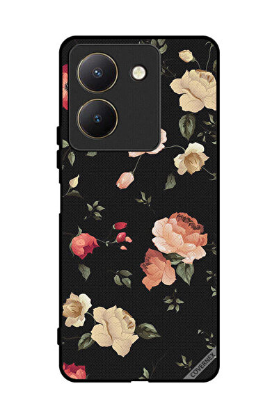 Covernex غطاء حماية لهاتف فيفو Y27s - ورق حائط بتصميم زهور