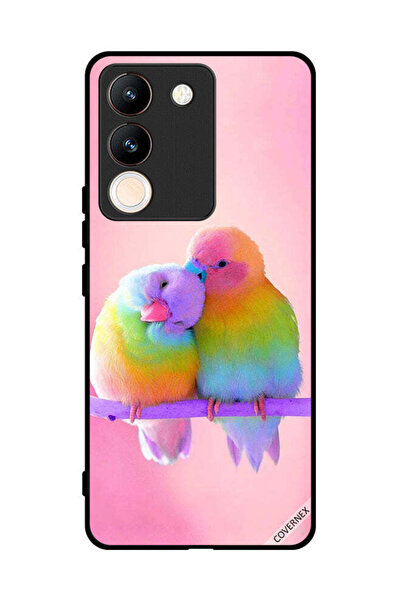 Covernex غطاء حماية لهاتف فيفو V29e برسومات طيور لطيفة