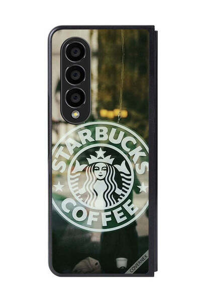 Covernex غطاء حماية لهاتف سامسونج جالاكسي زد فولد 4 - ستاربكس كوفي لعشاق القهوة