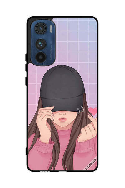 Covernex غطاء حماية لهاتف موتورولا إيدج 30 - قبعة سناب لوف جيرل
